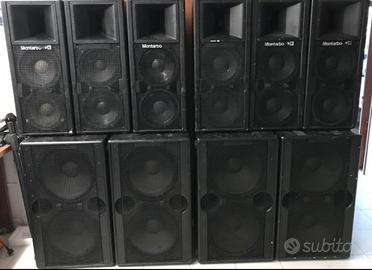 Impianto Audio Montarbo Casse W20A e Sub 215sa