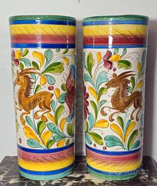 Ceramica vietrese – Coppia di vasi vietri