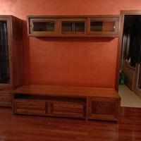 soggiorno completo noce massello 