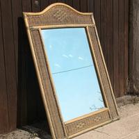 specchio credenza sedie scrivania mensole rattan 