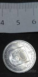 SLOVENIA 50 Stotinov 1994 Tallero Sloveno pre euro