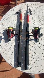 due canne da pesca 