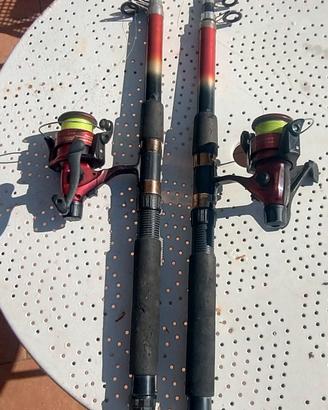 due canne da pesca 