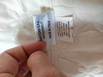 Coperta per letto singolo ricamata