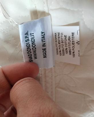 Coperta per letto singolo ricamata