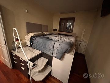 Letto Matrimoniale a Soppalco container