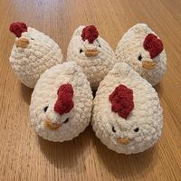 Bundle 5 peluche gallina fatti a mano