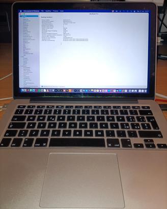 Apple Macbook pro retina 13" i5 early2015 ssd256gb