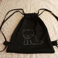 sacca cotone con disegno