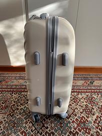 Valigia rigida color crema