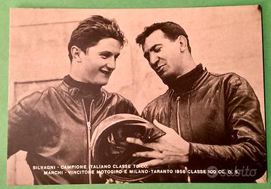 SILVAGNI e MARCHI CAMPIONI SU MOTO LAVERDA 1956