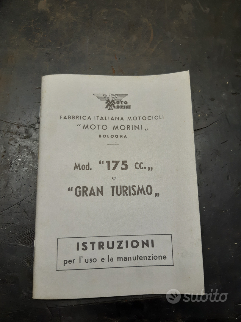Libretto uso e manutenzione Moto Morini 175 - Accessori Moto In vendita
