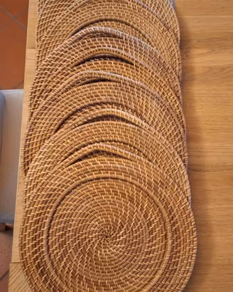 SOTTOPIATTI IN RATTAN