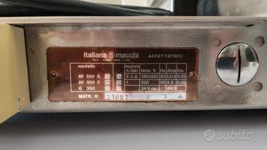 affettatrice italiana macchi