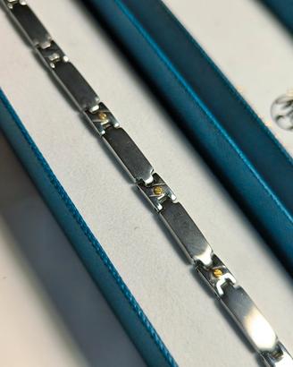 Bracciale acciaio e ORO , di gioielleria