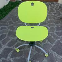 Sedia da scrivania con regolazione alzata e ruote