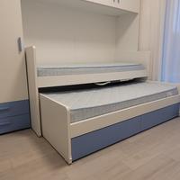 Cameretta bimbi 2 letti retrattili