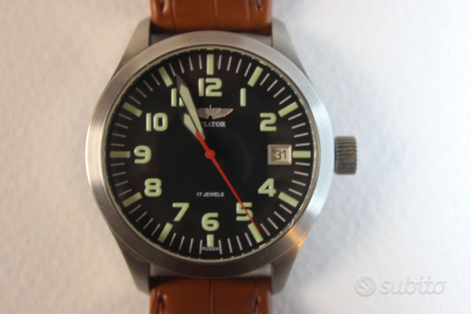 Orologio da uomo AVIATOR russo come nuovo Abbigliamento e