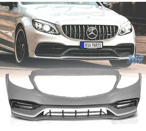 PARAURTI ANTERIORE MERCEDES CLASSE C W205 18- LOOK