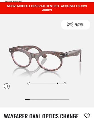 montatura occhiale rayban