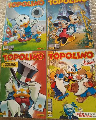 Set 4 fumetti Topolino 