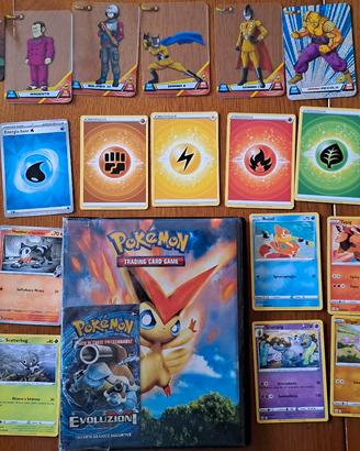 Carte Pokèmon + carte Dragon Ball + Album Pokèmon 