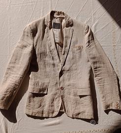 Giacca Lino Zara taglia 46 S 