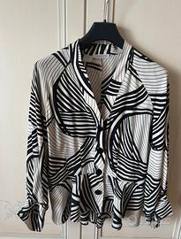 Nara Camicie - Blusa elegante bianco/nero f