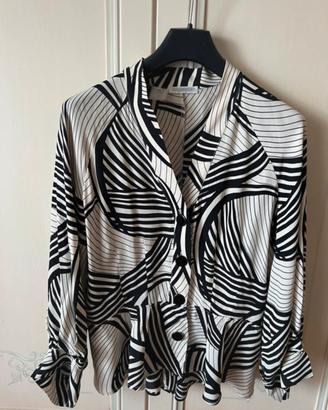 Nara Camicie - Blusa elegante bianco/nero f