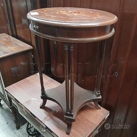 TAVOLINO COLONNE INTARSIO