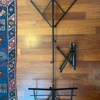 Leggio regolabile con custodia e free reggi gamba