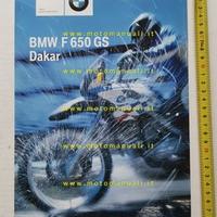 BMW F 650 GS Dakar 2000 depliant originale ITALIAN