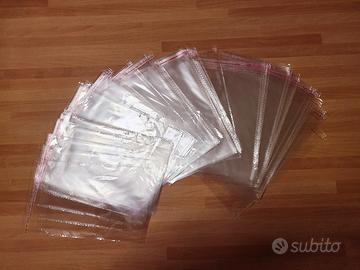 100 Bustine Custodie Manga Trasparenti con Sigillo