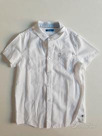 Camicia bianca mezze maniche bambino 10 anni / 140