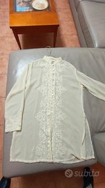 Camicia lunga trasparente