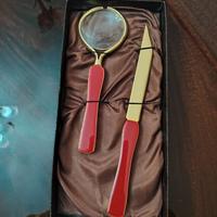 Set da scrivania tagliacarte/lente  ingrandimento