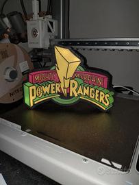 ⚡ Lampada LED Power Rangers Style – Insegna Lumino