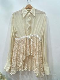 Camicia vintage in pizzo