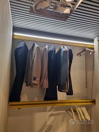 TUBI APPENDIABITI CABINA ARMADIO CON ILLUMINAZIONE