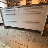 Isola cucina ikea  laccata bianca