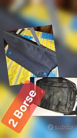 Set di 2 borse portadocumenti, tablet o computer 