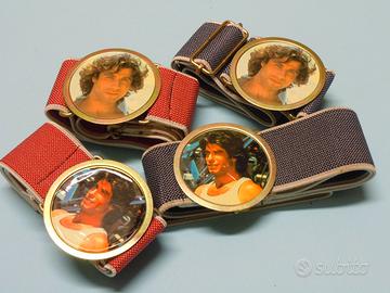Cinghie reggilibri vintage 70s Bee Gees J.Travolta