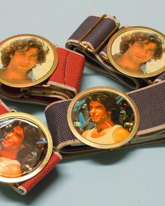 Cinghie reggilibri vintage 70s Bee Gees J.Travolta
