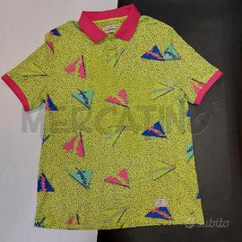 POLO UOMO VERDE ROSA GUESS