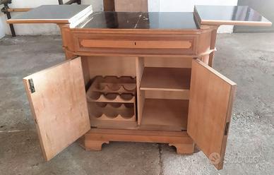 Mobile bar legno massello cantinetta vino-taverna