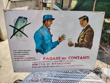 insegna pagare x contanti