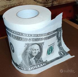 Carta igienica divertente a tema "banconote da 1$"