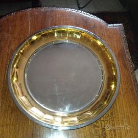 Vassoio Gottinghen i  oro e inox argentato 18/10