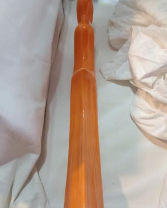 statua porcellana arancio