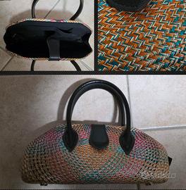borsa filippina anni 70 in rattan,si spedizione 